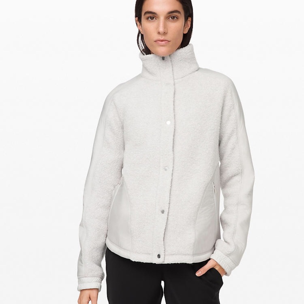 Lululemon go Cozy Jacket in Gray